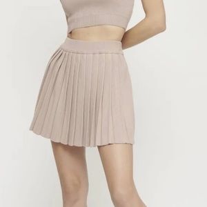 Pleated Yarn Tennis Skirt
